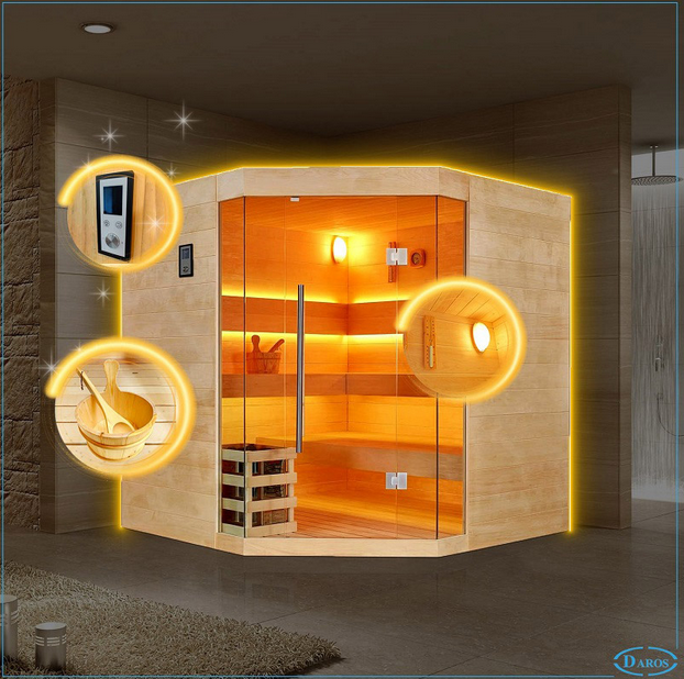 phòng xông hơi hồng ngoại, phòng xông hơi đá muối hồng ngoại