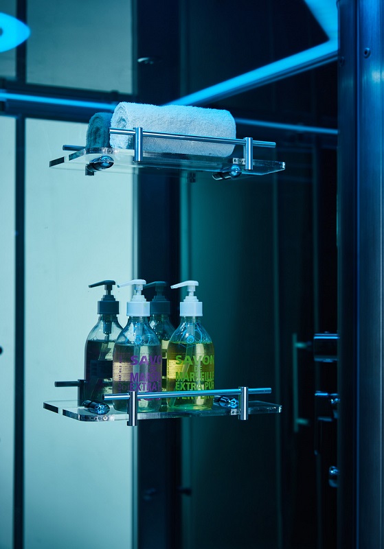 Kệ kính để vật dụng trong phòng xông hơi ướt Daros