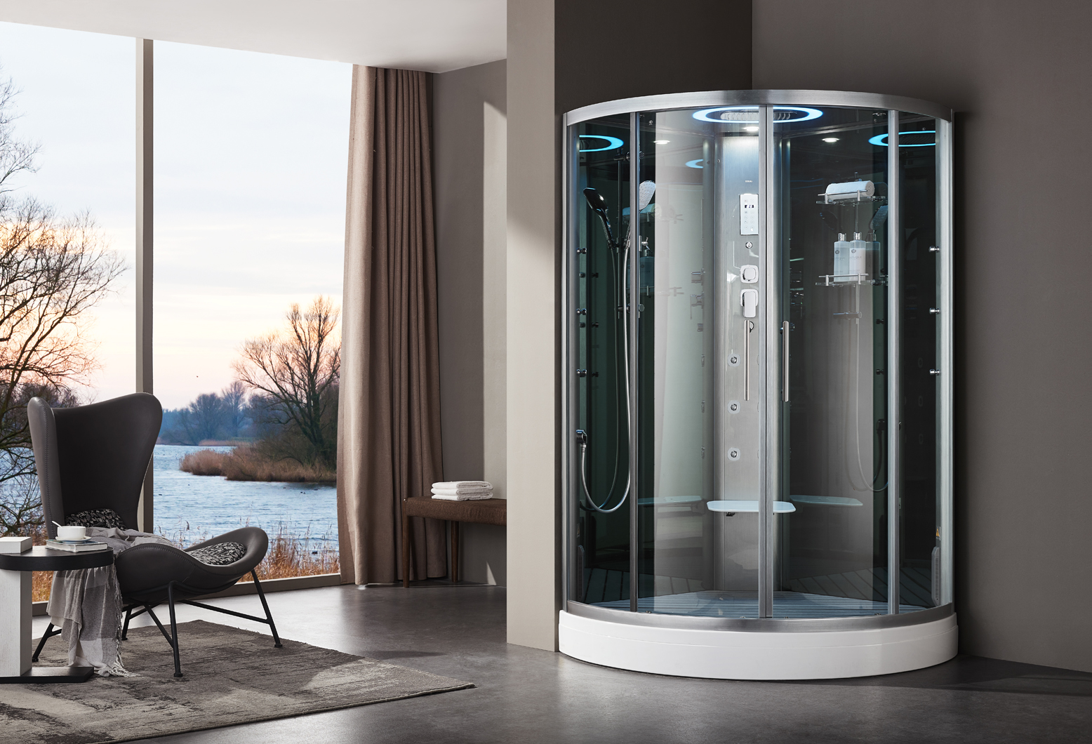 Phòng xông hơi Daros HT-620 phù hợp với phòng tắm hạn chế diện tích