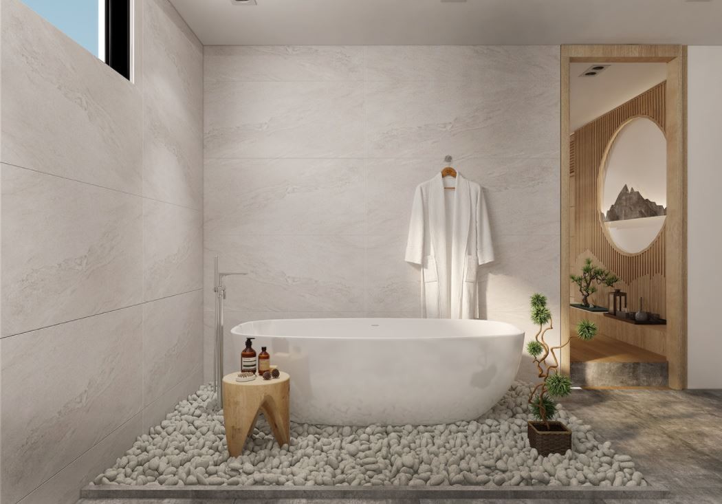 Phòng tắm phong cách Japandi