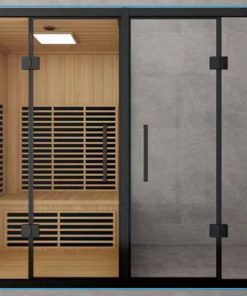 Phòng xông hơi khô kết hợp vách kính tắm Daros DR-9008