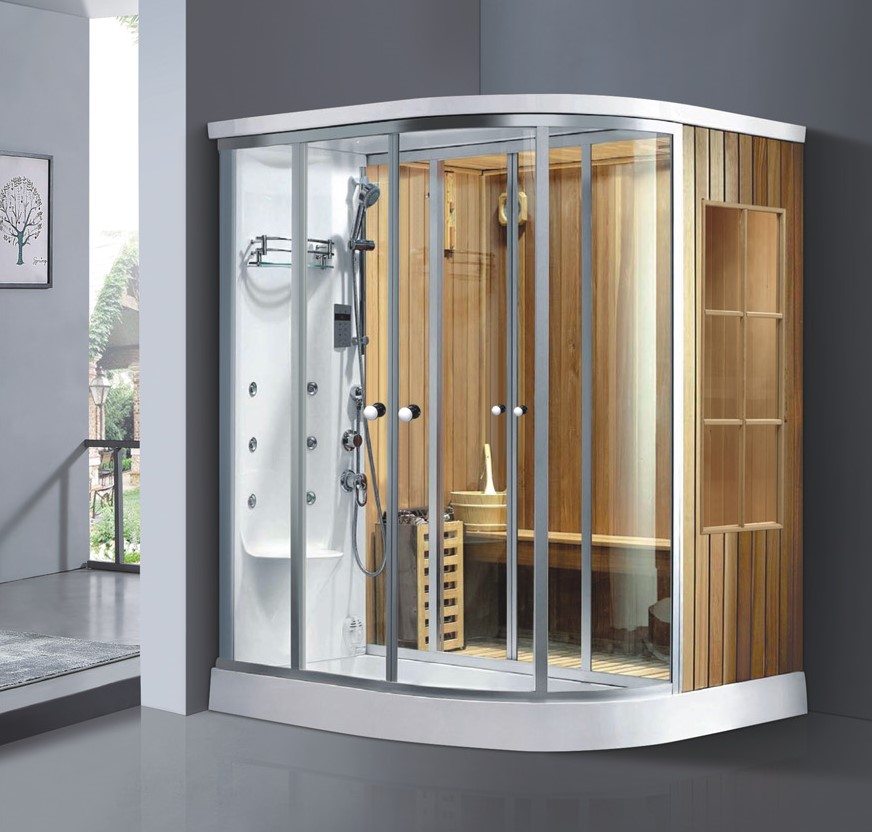 Mẫu thiết kế phòng xông hơi Daros DR 16-01 có thiết kế nhỏ gọn, hiện đại