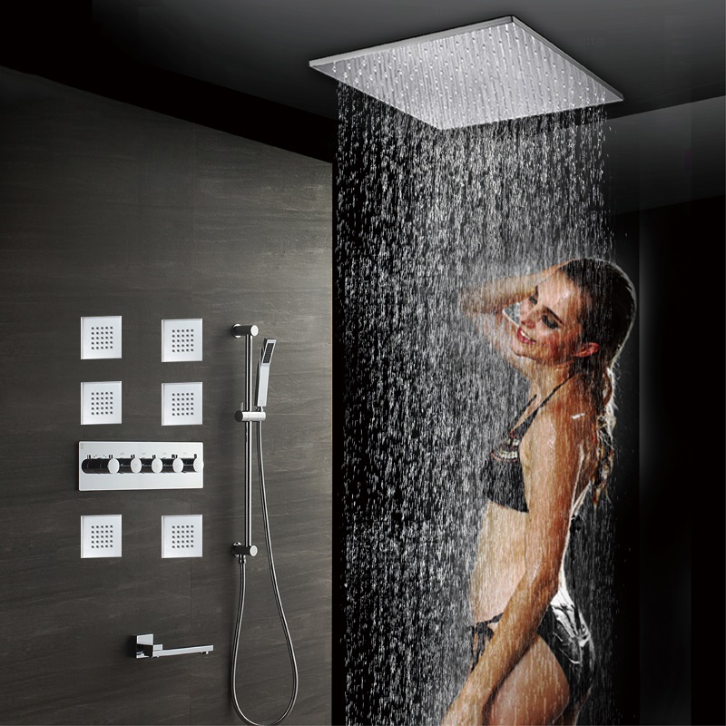 Vòi sen âm trần tối ưu không gian thư giãn