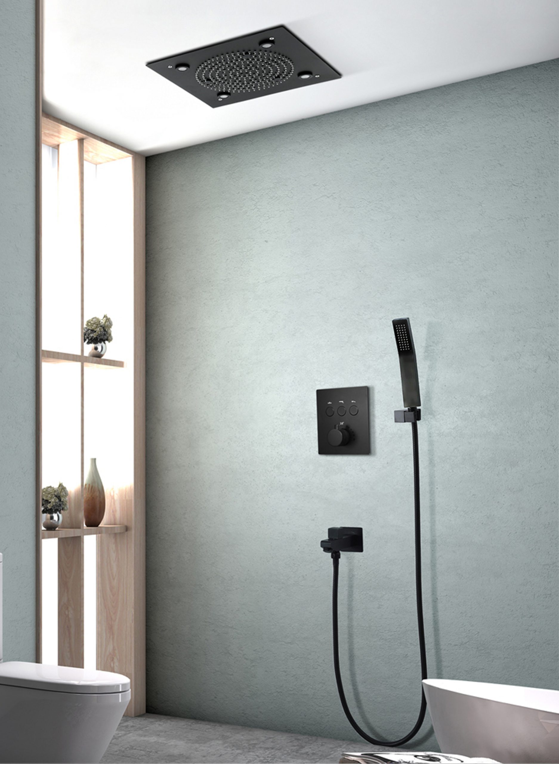 Bạn có thể lắp đặt vòi sen tắm âm trần rất đơn giản mà không cần đến thợ kỹ thuật