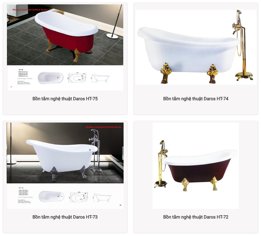 Bồn tắm nằm Daros