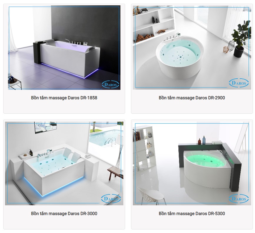 Bồn tắm massage Daros