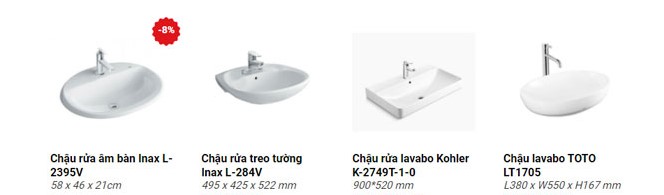 Chậu rửa lavabo
