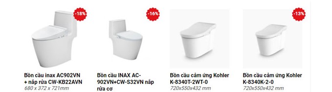 Bồn cầu chất lượng cao