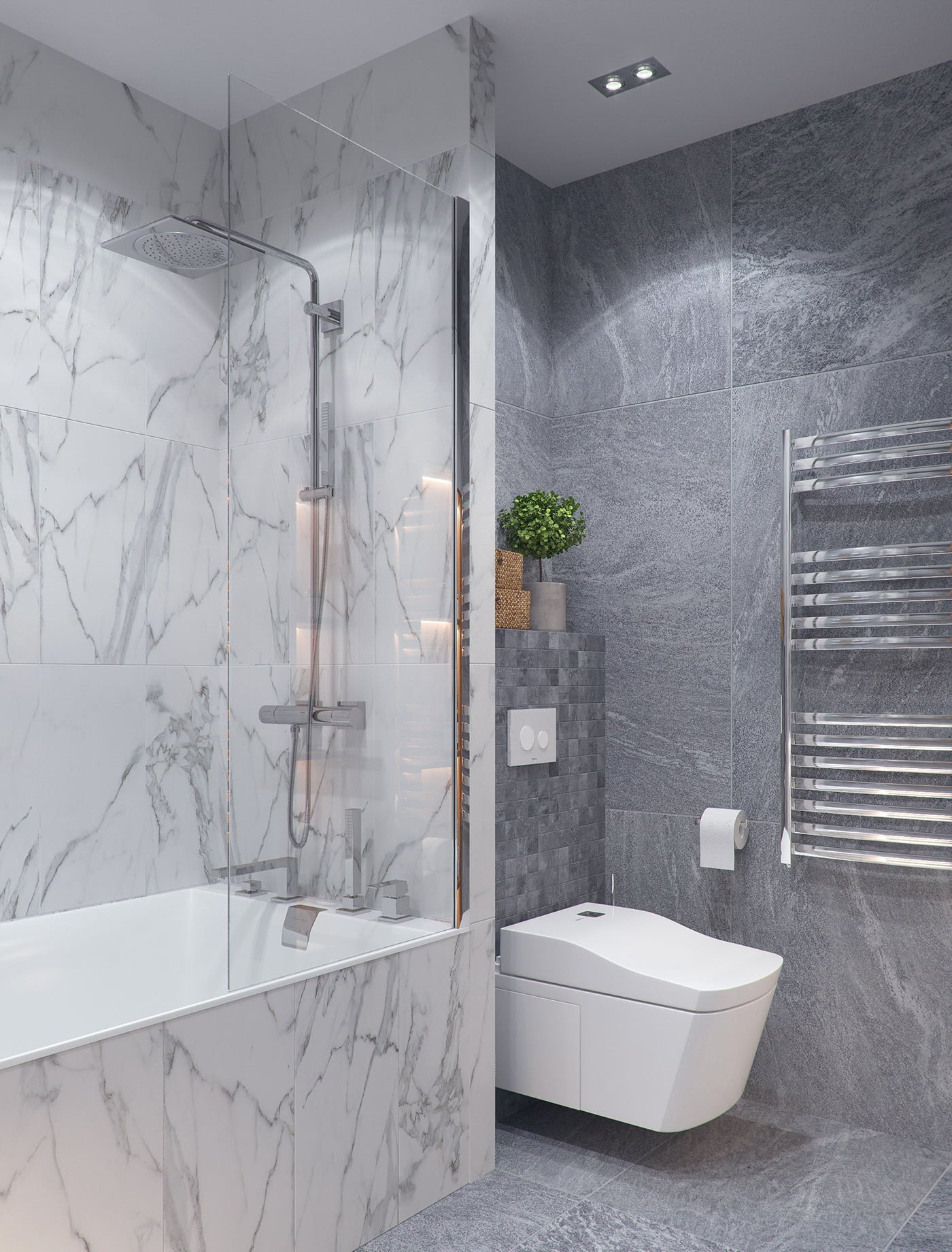 Thiết kế nhà vệ sinh 5m2 siêu đẹp đầy đủ tiện nghi