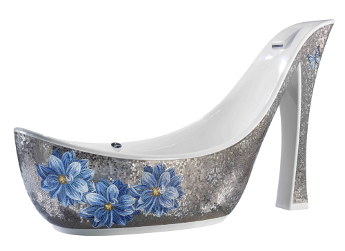 Mẫu bồn tắm hình chiếc giày cho không gian tắm trở nên thời thượng

