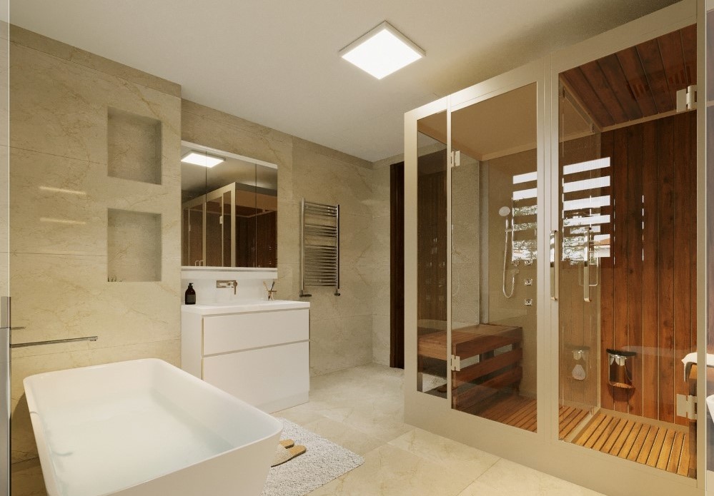 Nội thất nhà tắm đơn giản mà đẹp