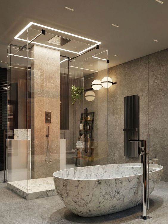 Những công dụng tuyệt vời của vách tắm kính 