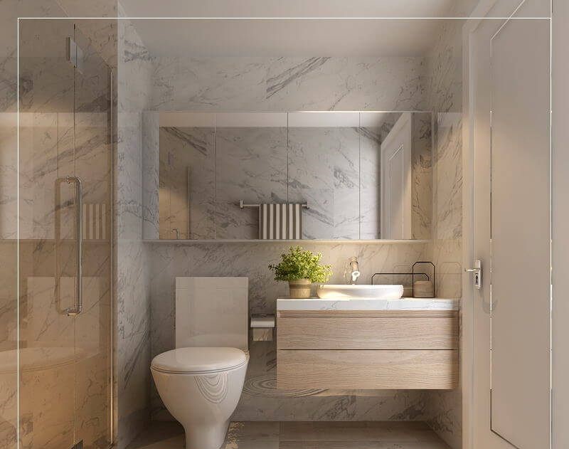 Thiêt kê phòng tắm đơn giản mà đẹp phong cách tân cổ điển