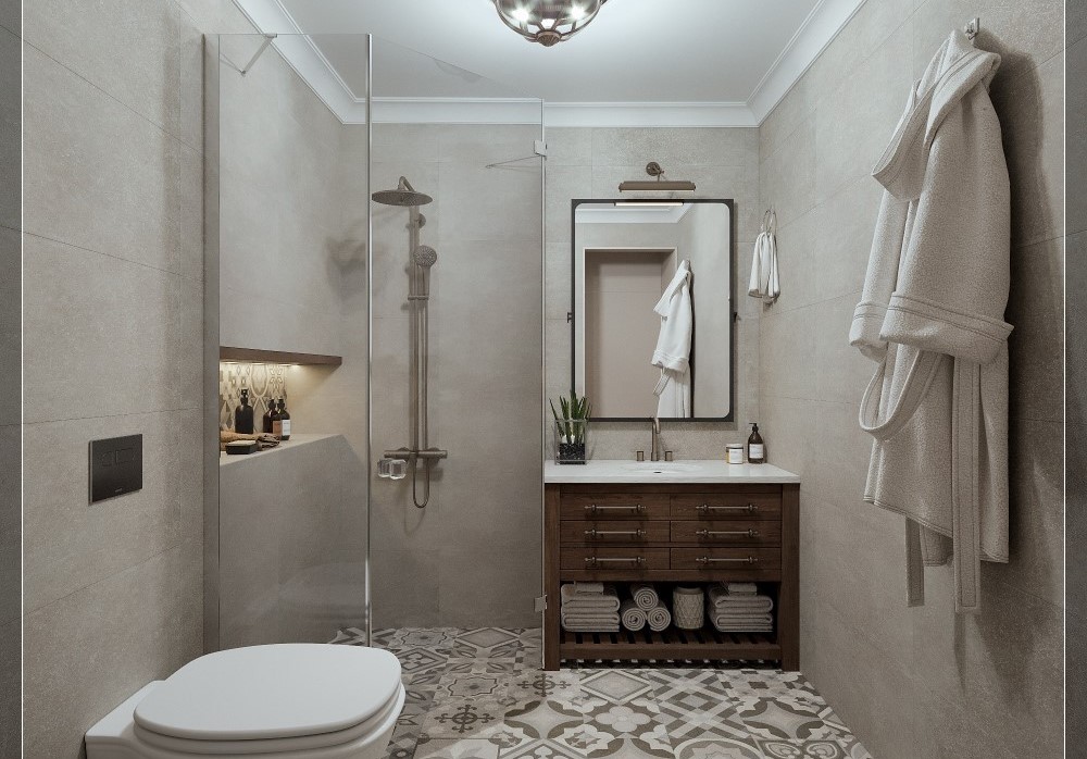 Mẫu ý tưởng thiết kế phòng tắm đẹp mà sang trọng