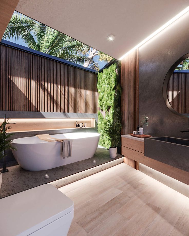 Thiết kế phong tắm với không gian mở