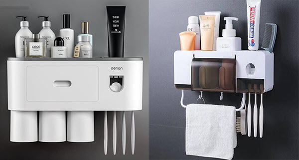 Kệ để đồ nhà tắm thông minh, có hút chân không