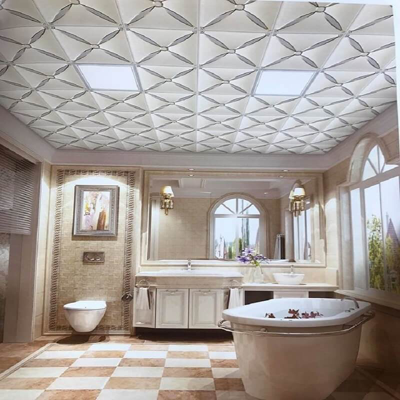 Mẫu Trần Giả PVC Phòng Tắm 