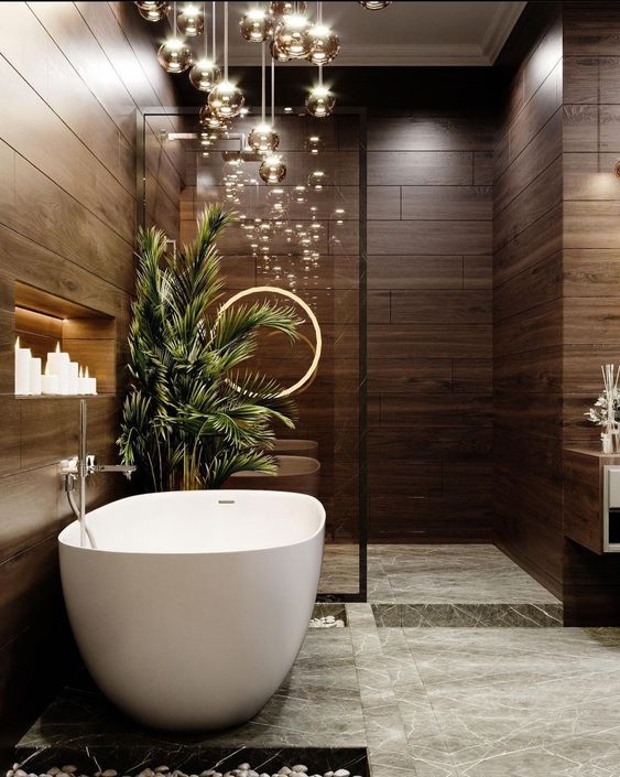 Thiết kế phòng tắm cho không gain hẹp nhưng vẫn mang lại cảm giác sang trọng, lịch lãm