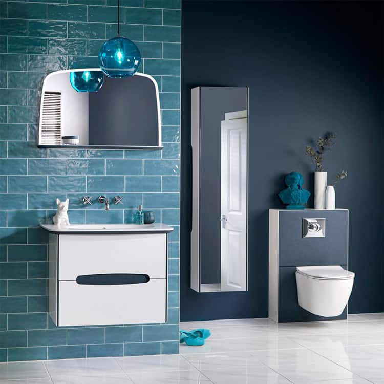  Mẫu phòng tắm -  đẹp, hiện đại sang trọng đẳng cấp nhất: Màu xanh chàm