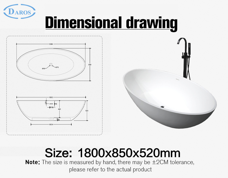 Bồn tắm đá daros DR-910