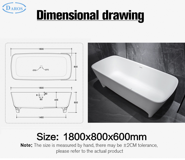Bồn tắm đá Daros DR-904