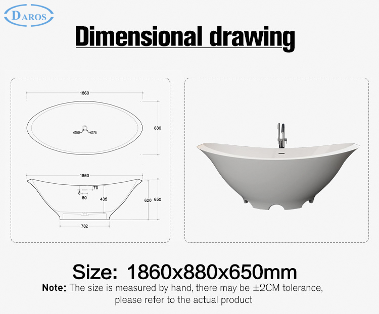 Bồn tắm đá Daros DR-918