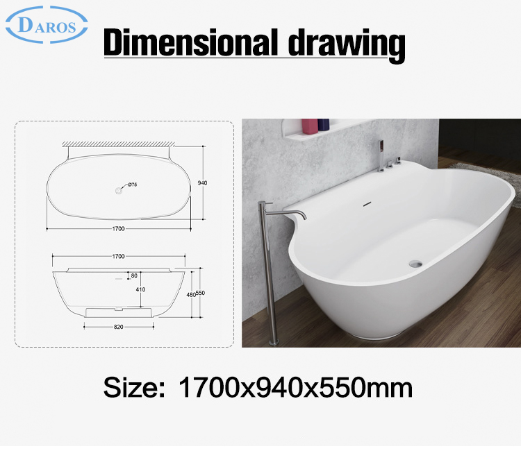 Bồn tắm đá Daros DR-906