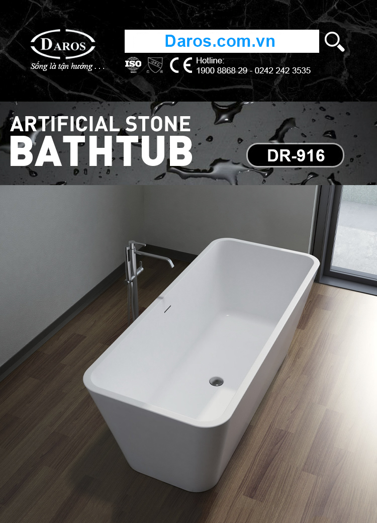 bồn tắm đá Daros DR-613