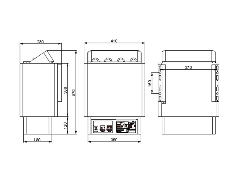Cấu tạo máy xông hơi khô
