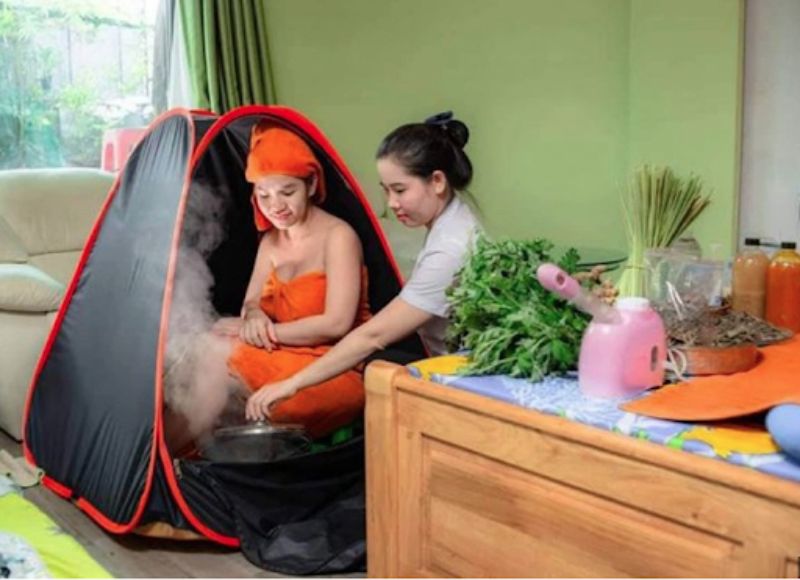 Sau sinh có nên xông hơi mỗi ngày