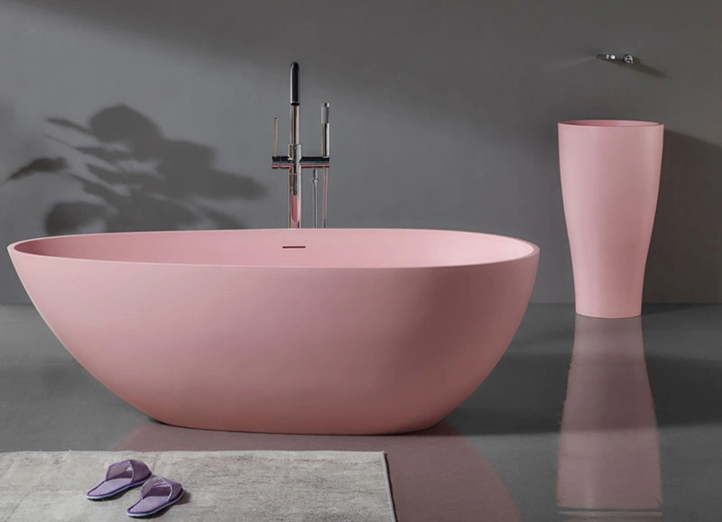 Bồn tắm đá nhân tạo hình bầu dục