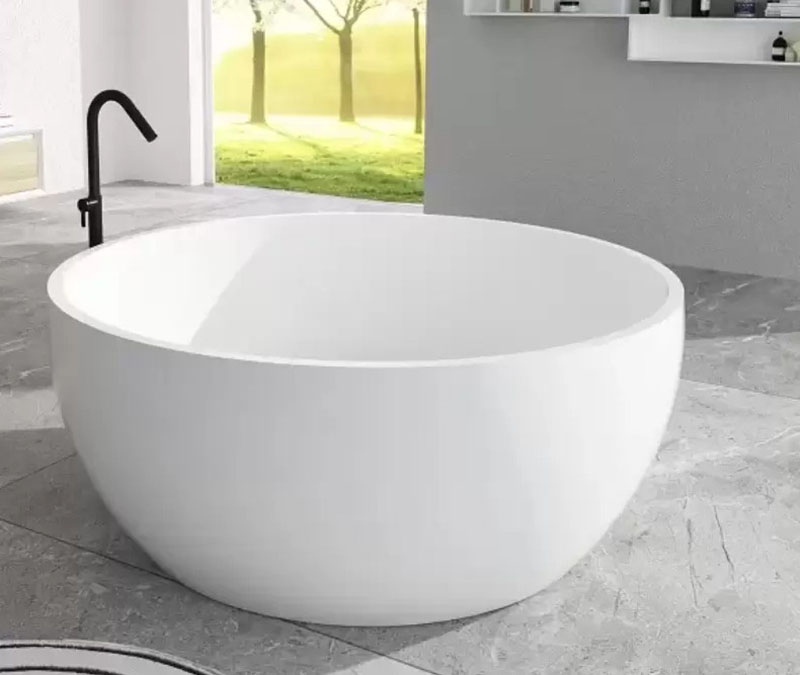 Bồn tắm đá nhân tạo hình tròn