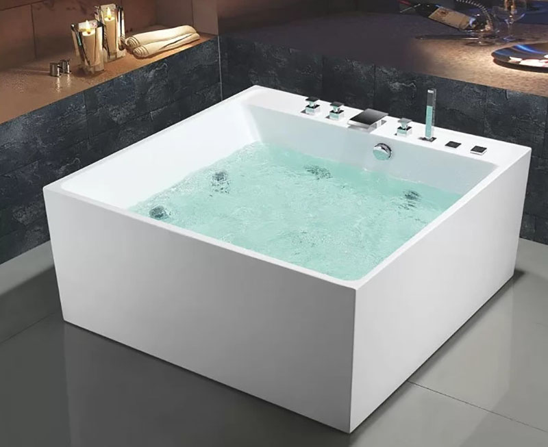 Bồn tắm đá nhân tạo hình vuông