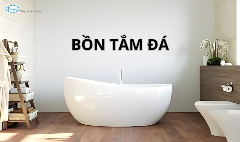 Bồn tắm đá nổi bật với vẻ đẹp sang trọng, ấn tượng và độc đáo.