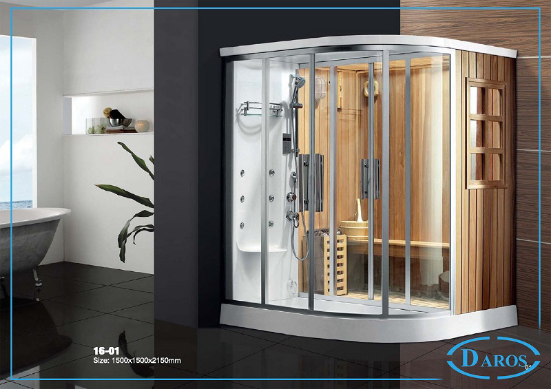 Những kích thước phổ biển của phòng xông hơi khô kết hợp ướt hiện nay