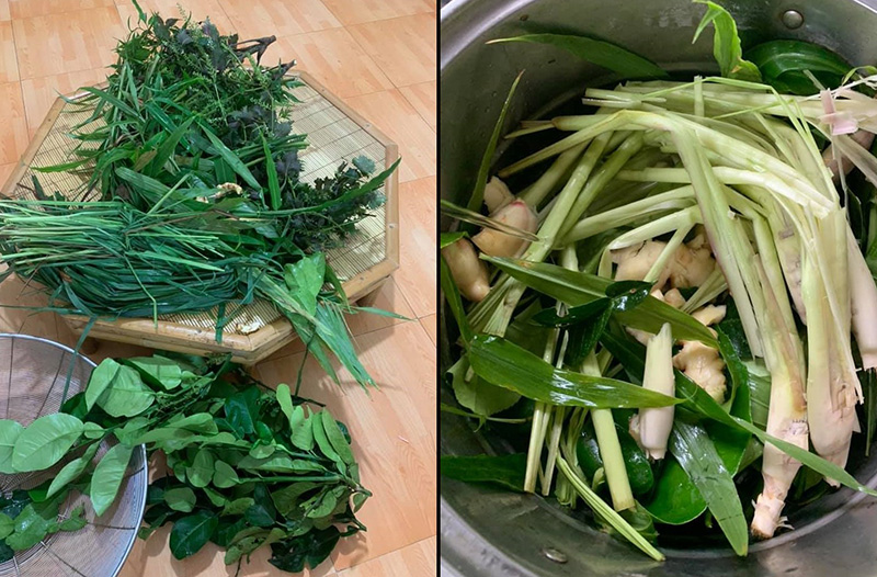 Chuẩn bị nồi xông hơi