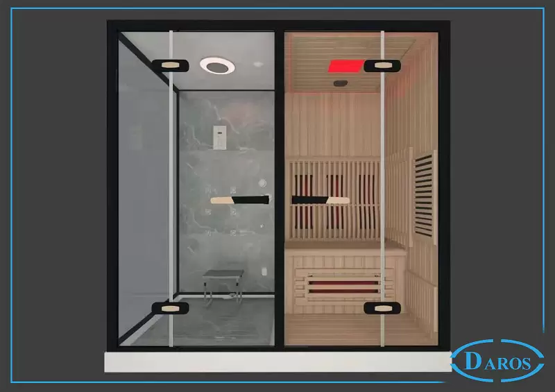 Phòng xông hơi khô ướt kết hợp Daros DR-9007