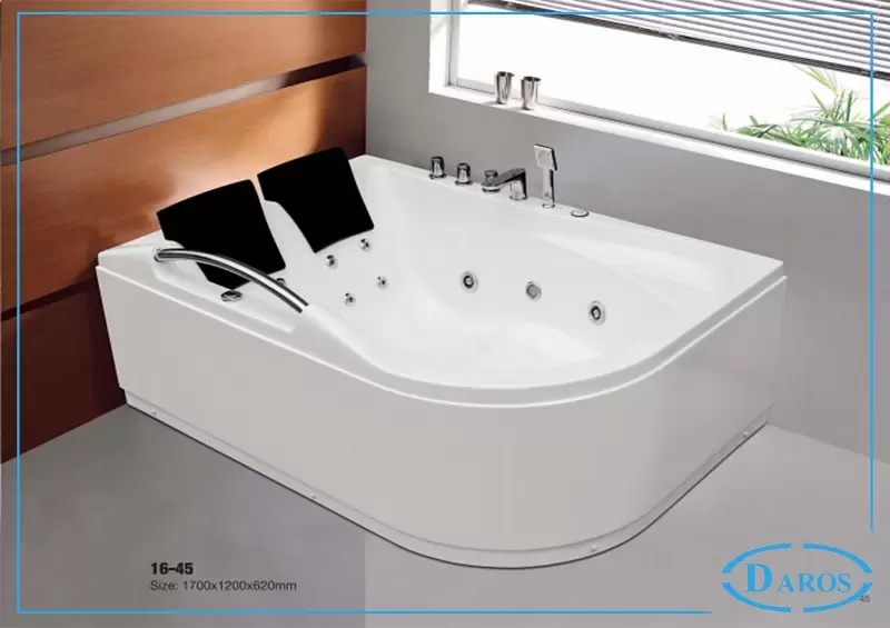 Bồn góc hình chữ nhật vát tròn