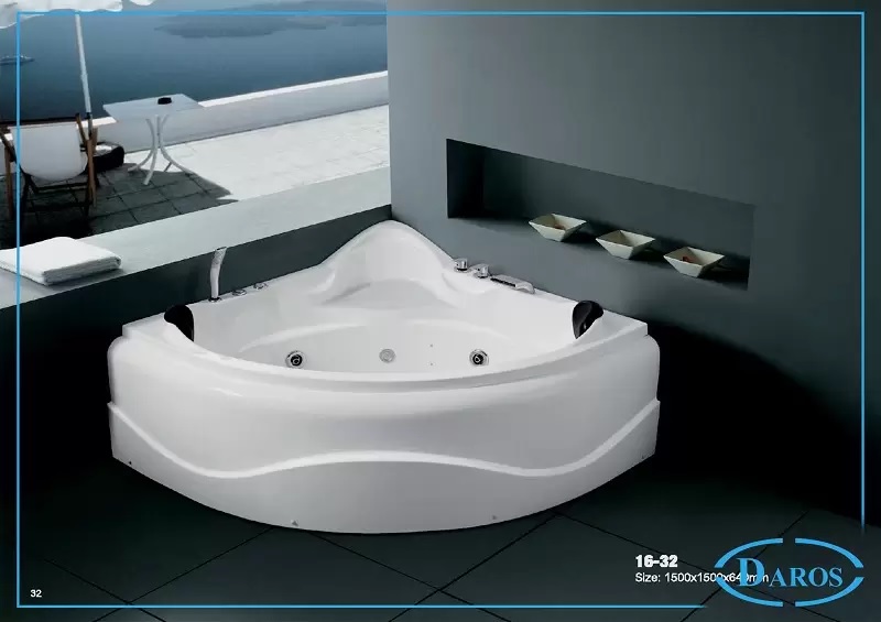 Bồn tắm sục thiết kế đơn giản