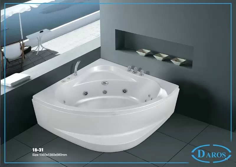 Mẫu bồn góc tam giác có sục khí