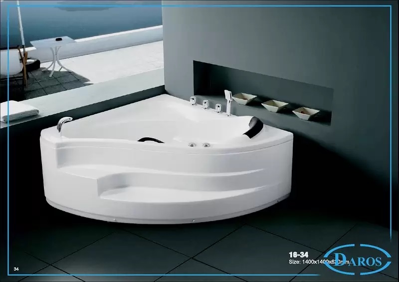 Bồn tắm thiết kế uốn lượn