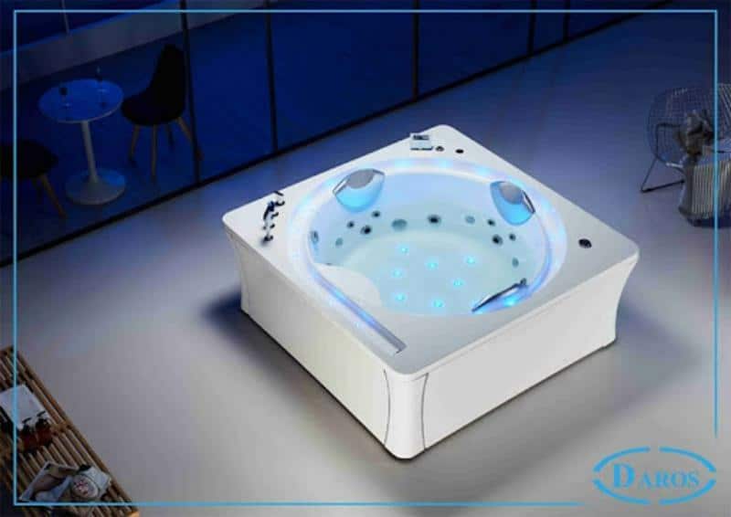 Bồn tắm sục massage hình vuông
