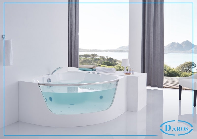 Bồn tắm góc có sục massage