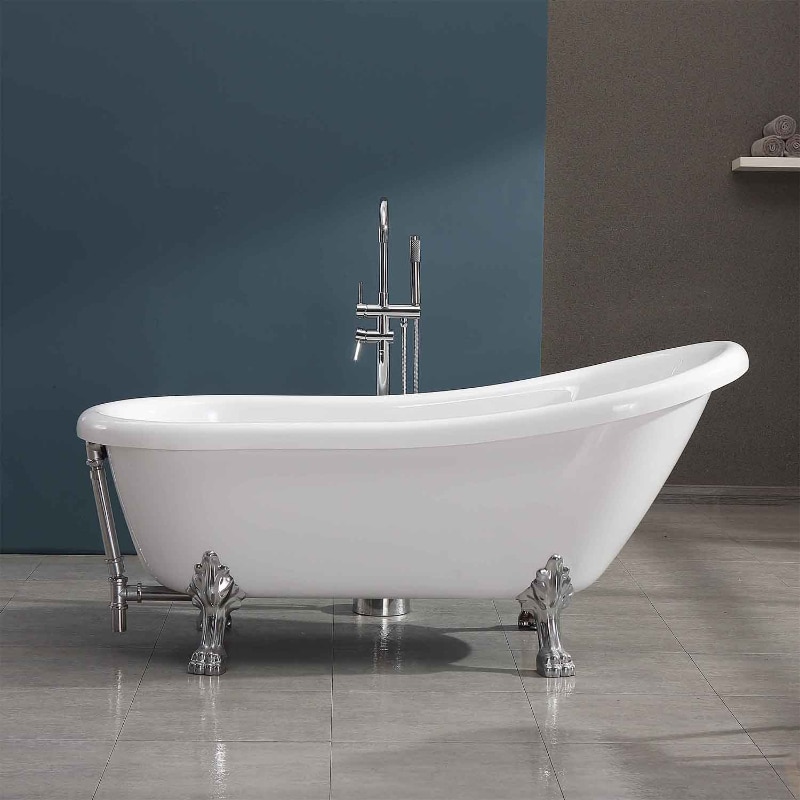 Phòng tắm tân cổ điển nhẹ nhàng, tinh tế