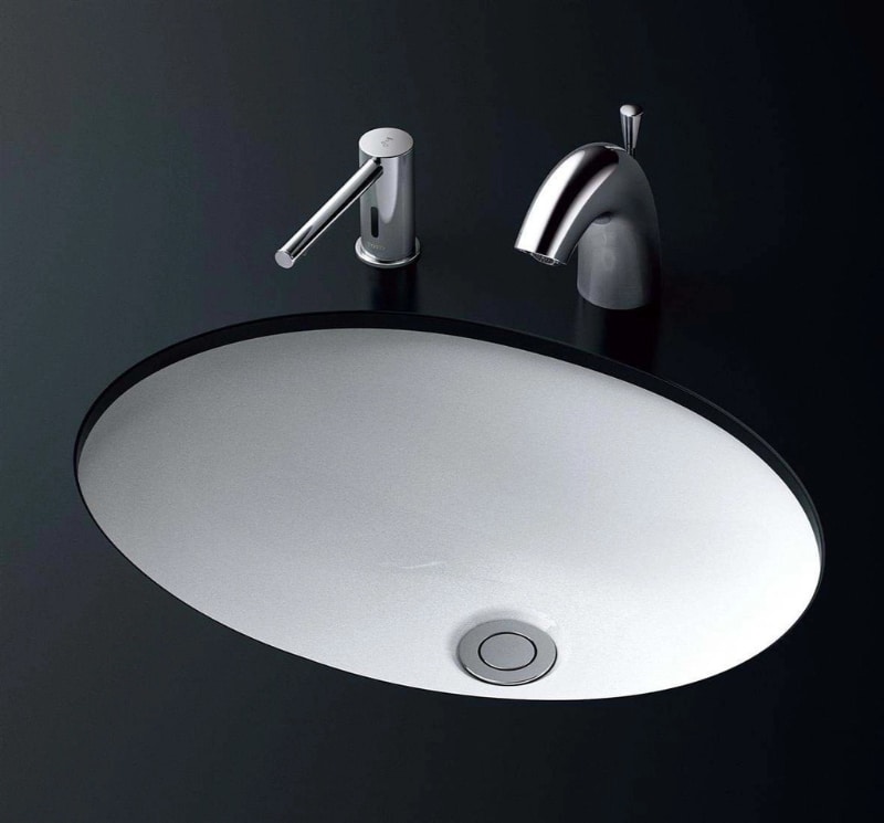 Tủ lavabo âm bàn hình oval