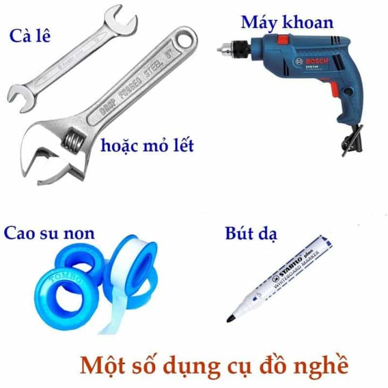 Chuẩn bị dụng cụ cần thiết