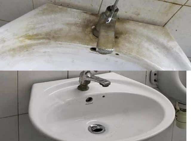 Vết bẩn thường gặp của vòi lavabo
