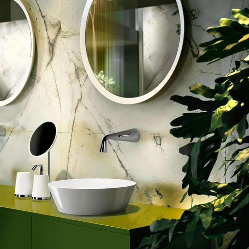 Vòi lavabo âm tường thiết kế hiện đại